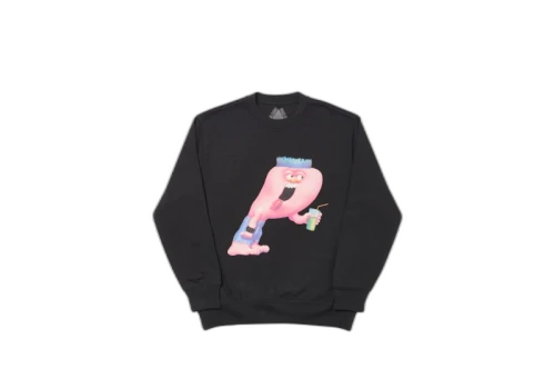 Palace Burb Crew Black