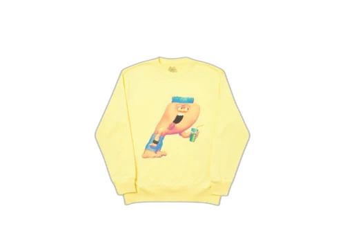 Palace Burb Crew Light Yellow