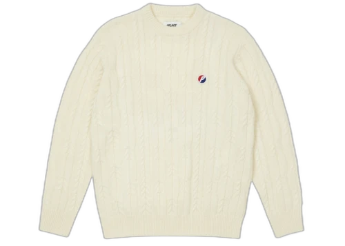 Palace Cable Knit Cream