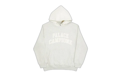 Palace Campione Hood Grey Marl