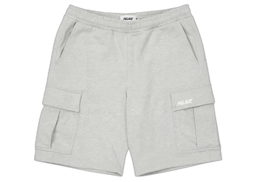 Palace Cargo Sweat Shorts Grey Marl