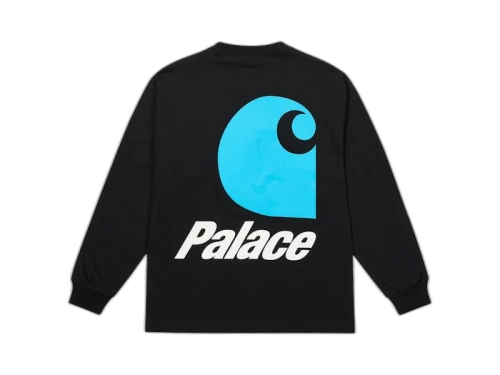 Palace Carhartt WIP Logo Longsleeve Black