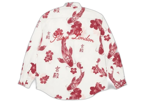 Palace Carp Shirt White/Wine