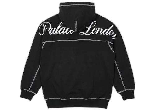 Palace Chain Stitch Hood Black