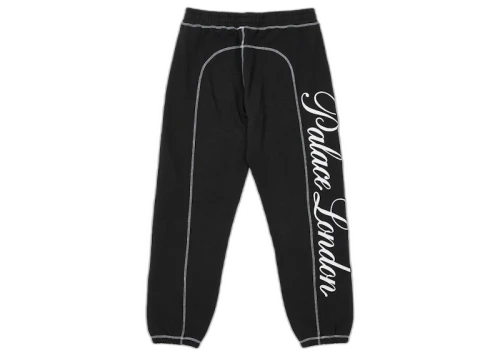 Palace Chain Stitch Joggers Black