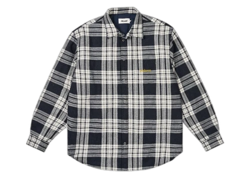 Palace Check Insulated Shirt Navy