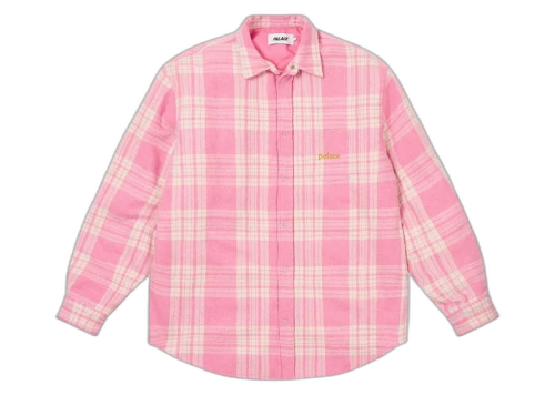Palace Check Insulated Shirt Pink
