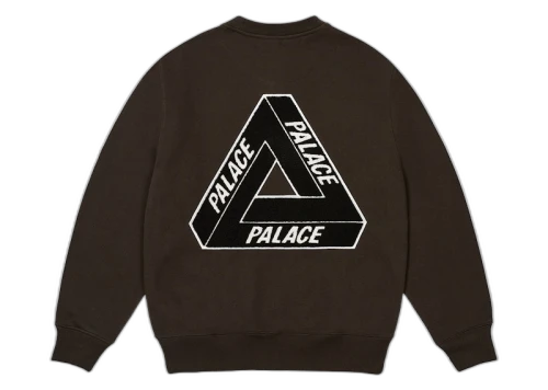 Palace Chenille Tri-Ferg Crew Black