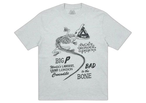 Palace Chomper T-Shirt Grey Marl