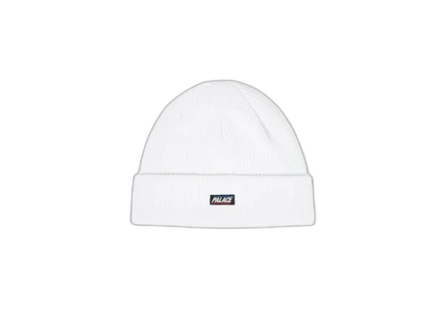 Palace Chunk Rib Beanie White