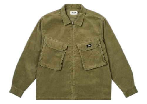 Palace Cord Pdu Overshirt Olive