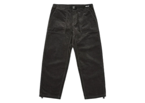 Palace Corduroy Belter Trouser Washed Black