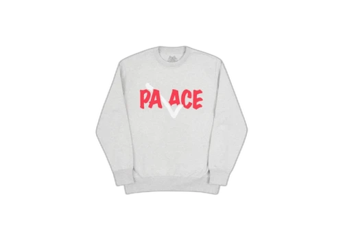 Palace Correct Crew Grey Marl