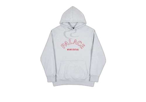 Palace Couture Hood Grey Marl