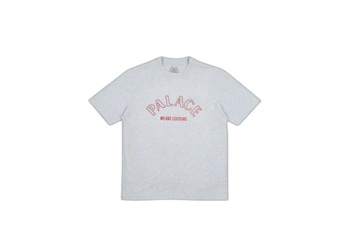 Palace Couture T-Shirt Grey Marl