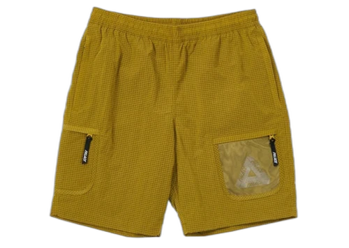 Palace Cripstop Grid Shorts Yellow