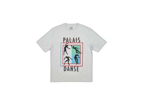 Palace Danse-Crew T-Shirt Grey Marl