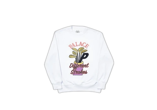 Palace Dif Strokes Crew White