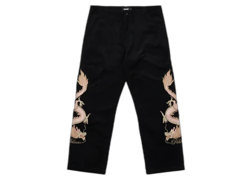 Palace Double Dragon Tour Plain Pant Black