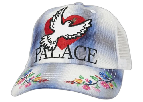 Palace Dove Trucker Hat Blue