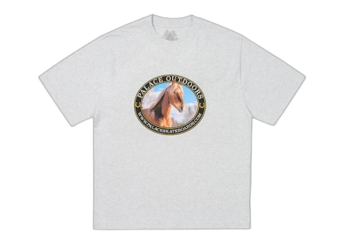 Palace Equestrian T-Shirt Grey Marl