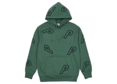 Palace Eyelet P Hood Green