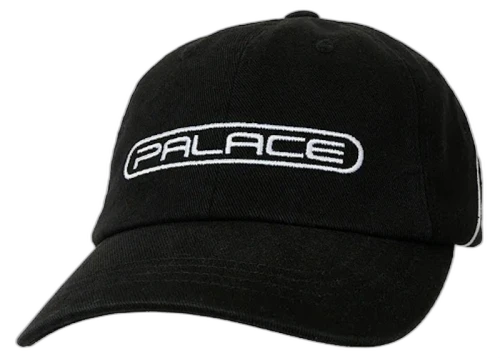 Palace Fader Denim 6-Panel Black