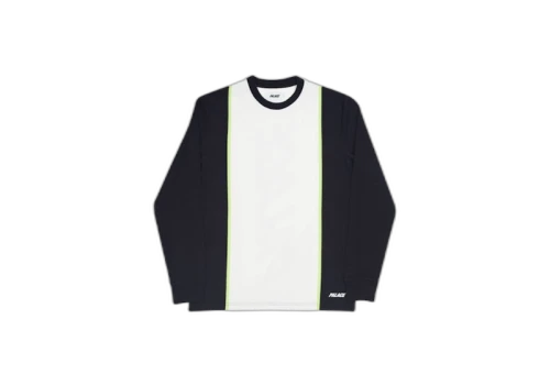 Palace Fast Stripe Crew Black/White
