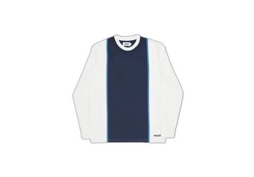 Palace Fast Stripe Crew Navy/White