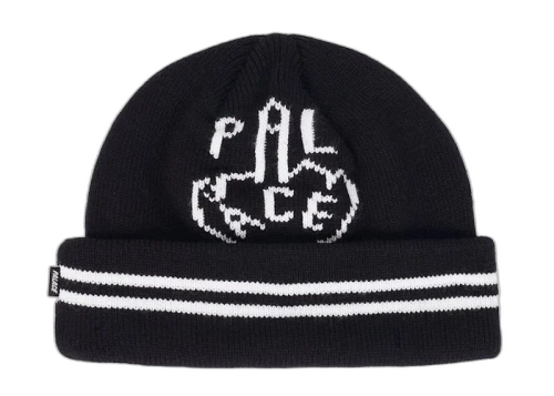 Palace Finger Up Beanie Black