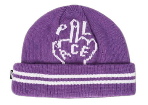 Palace Finger Up Beanie Purple