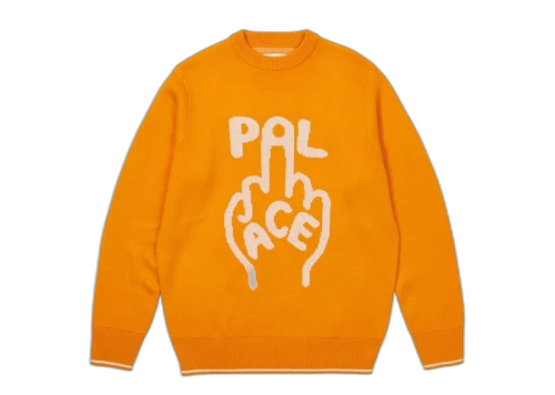 Palace Finger Up Knit Orange