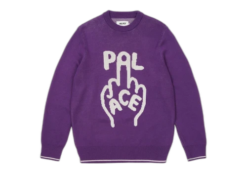 Palace Finger Up Knit Purple