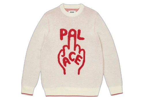 Palace Finger Up Knit White