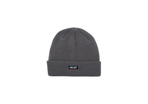 Palace Flag Label Beanie Grey