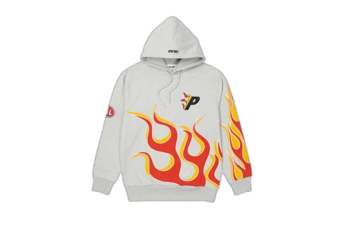 Palace Flame Hood Grey Marl