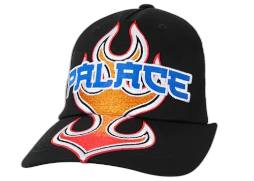 Palace Flame Trucker Hat Black