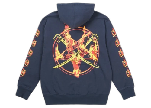 Palace Flamed Hood Navy