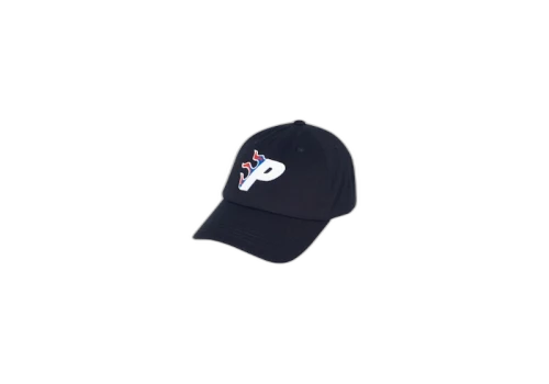 Palace Flaming P 6-Panel Black