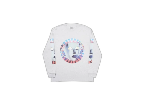Palace Flat Stancey Longsleeve Grey Marl