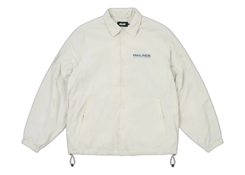 Palace Fleece Lined Coach Jacket Concrete Grey