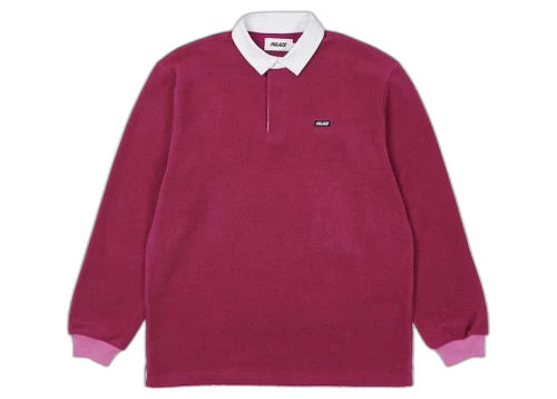 Palace Fleece Rugby Crimson Pink