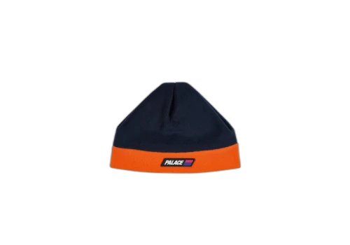 Palace Fleeced Beanie Navy/Orange