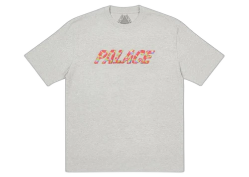 Palace Fluffly Tee Grey Marl