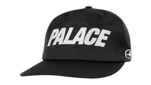 Palace Font Snapback 5-Panel Black