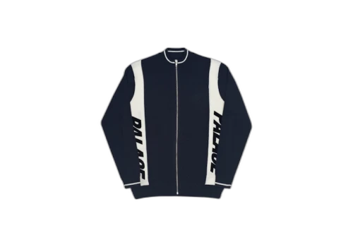 Palace Font Zip Knit Black/White