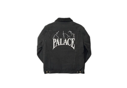 Palace Funder Shearling Jacket Black