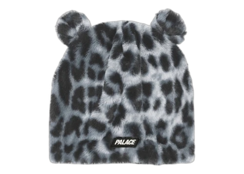 Palace Furry Ears Nein Cuff Beanie Snow Leopard