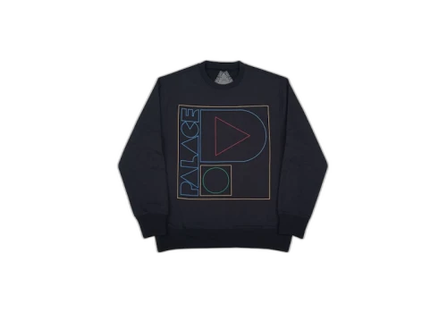Palace Geo P Crew Black