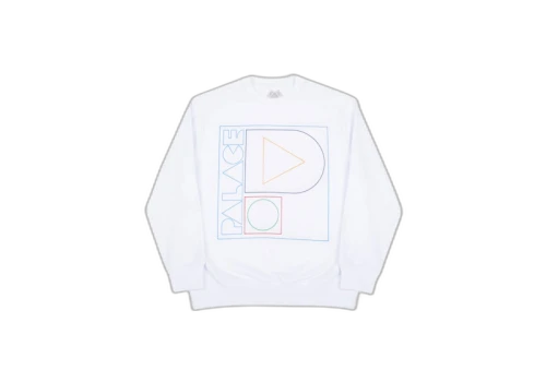 Palace Geo P Crew White